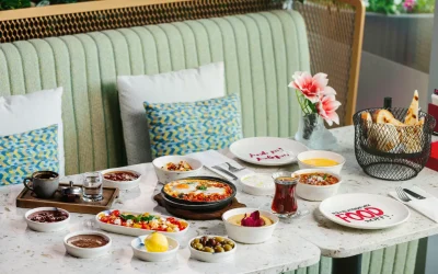 restaurant with brunch cuisine in dubai