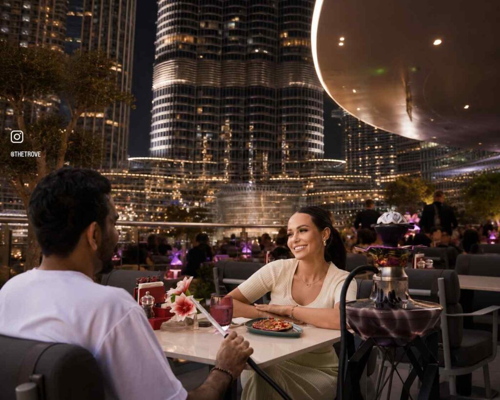 dining with burj khalifa view