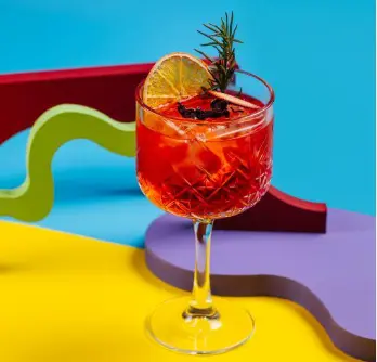 Garnished drink side by side on a table