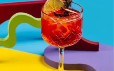 Garnished drink side by side on a table